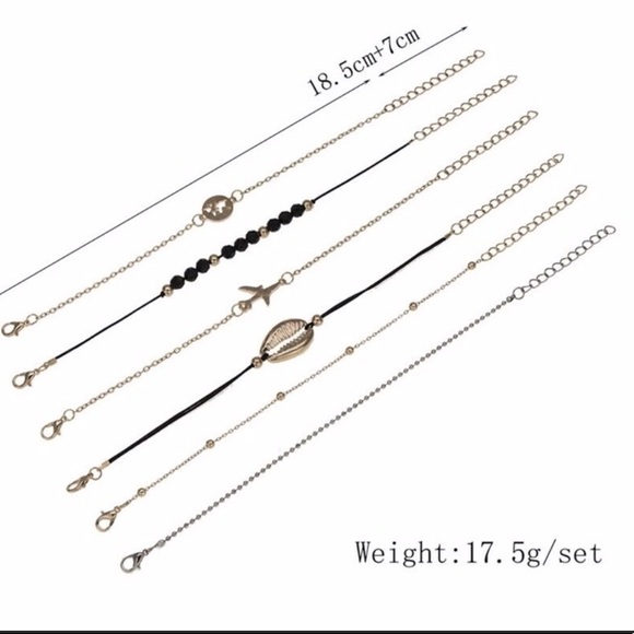 (6) PCS BOHO TRAVEL LAYERED BRACELET SET - Picture 4 of 6